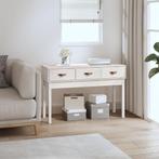 vidaXL Table console Blanc 114x40x75 cm Bois massif de, Verzenden, Neuf