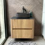 Badmeubel Casajoy Bold Onderkast 60 cm 2 Lades Eiken Met, Ophalen of Verzenden, Nieuw, Bad