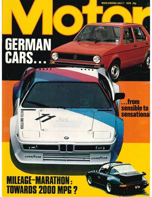 1978 MOTOR MAGAZINE 1 JULI ENGELS, Boeken, Auto's | Folders en Tijdschriften, Ophalen of Verzenden