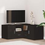 vidaXL Hoekkast 160x40x45 cm bewerkt hout zwart, Huis en Inrichting, Verzenden, Nieuw