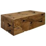 vidaXL Salontafel 90x50x30 cm echt teakhout bruin, Verzenden