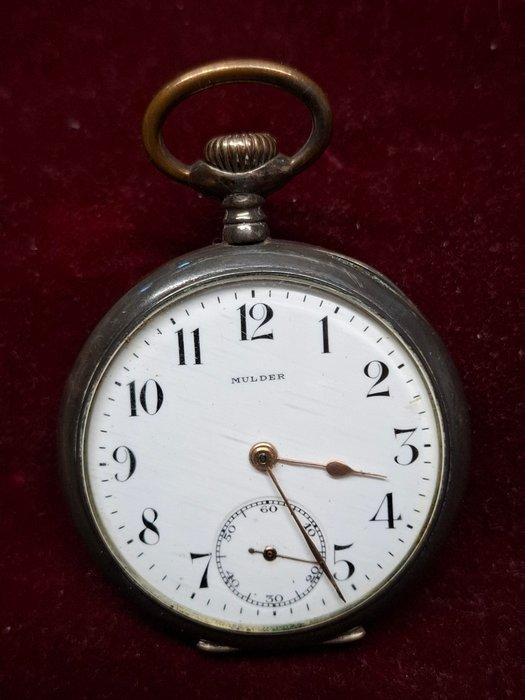 Zakhorloge Mulder Zilver - 1900-1949, Handtassen en Accessoires, Horloges | Heren