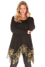 Tuniek Studio voile army print zoom maat M=46/48, Kleding | Dames, Verzenden, Nieuw