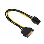 SATA 15-Pin Male To 6-Pin PCI Express Cable - 10 Pack