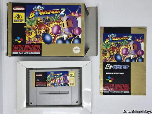 Super Nintendo / Snes - Super Bomberman 2 - ESP, Games en Spelcomputers, Games | Nintendo Super NES, Gebruikt, Verzenden