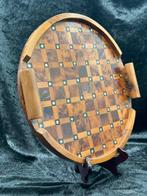 Dienblad - Hout - Handgemaakt houten dienblad met, Antiek en Kunst