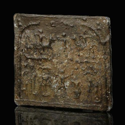 Oud-Romeins Lood Mysteriecultplaquette, Epona met Danubische, Antiek en Kunst, Antiek | Overige Antiek