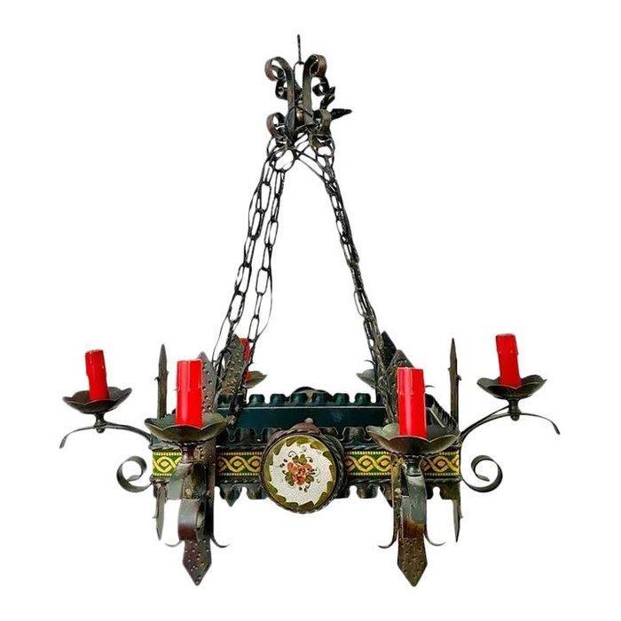 luci candela - Lustre - Fer, Antiek en Kunst, Antiek | Overige Antiek