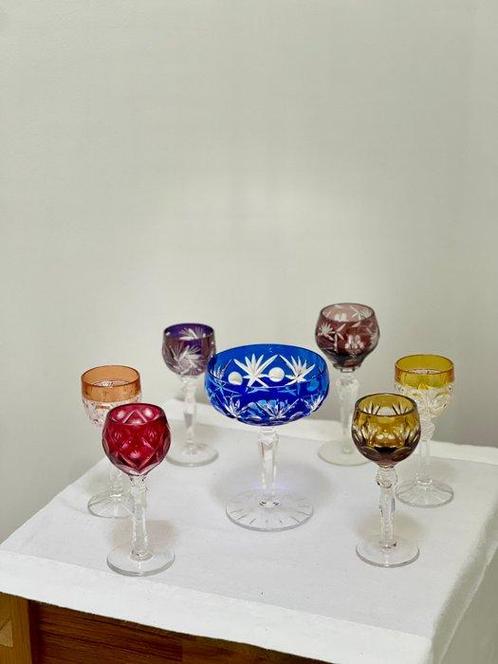 Nachtmann - Service à liqueur (7) - Cristal, Cristal de, Antiek en Kunst, Antiek | Meubels | Tafels