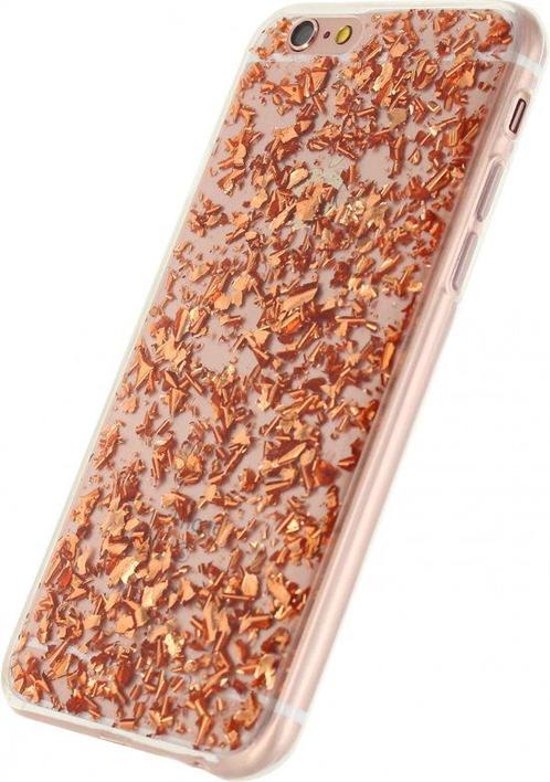 Xccess Glitter TPU Case Apple iPhone 6-6S Clear Copper 1, Huis en Inrichting, Woonaccessoires | Overige, Nieuw, Verzenden