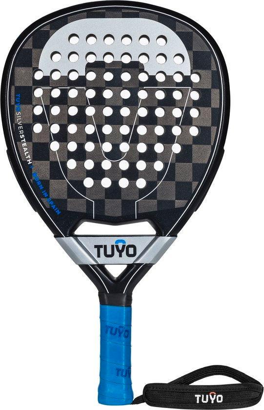 2dekans | Padel Racket - TUYO - Silver Stealth+ - voor de, Sports & Fitness, Équipement de fitness, Enlèvement ou Envoi