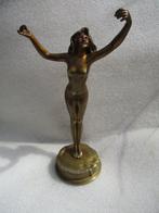 Beeldje, Femme nue - 22 cm - Art Deco beeldje. Gebrsoteerde, Antiek en Kunst