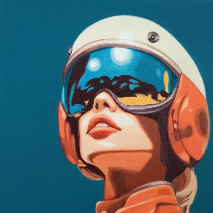 Tim Tilman - Space Girl 12, Antiek en Kunst, Kunst | Schilderijen | Modern