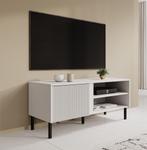 Meubella | TV-Meubel wit 120x41x50 cm | Met klep, Huis en Inrichting, Overige materialen, 100 tot 150 cm, Verzenden, Nieuw