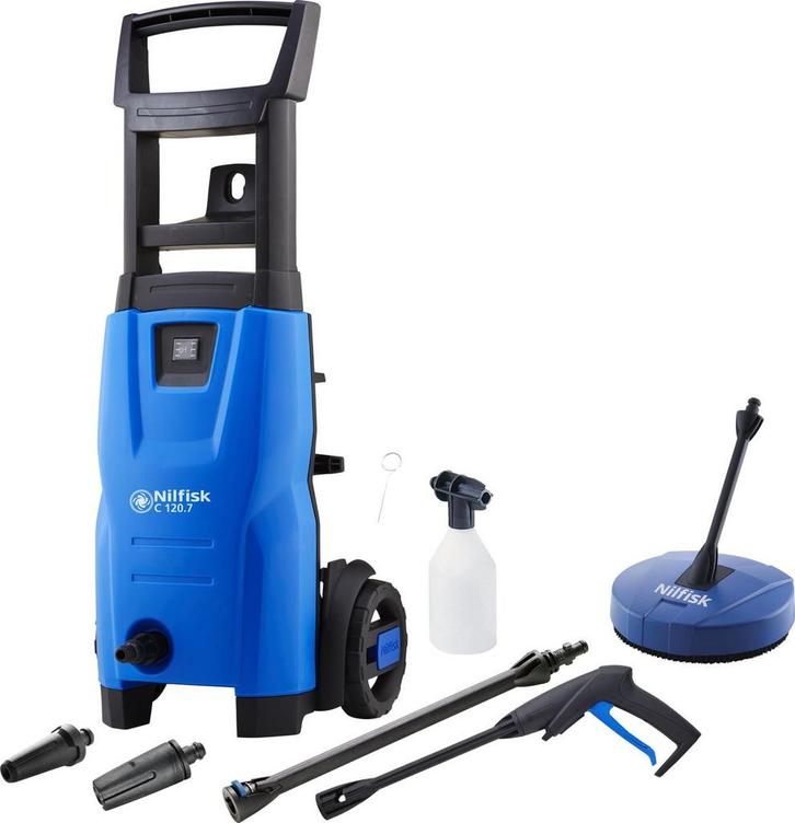 Tweedekans | Nilfisk Hogedrukreiniger C120.7-6 PC - Blauw -, Tuin en Terras, Hogedrukreinigers, Ophalen of Verzenden
