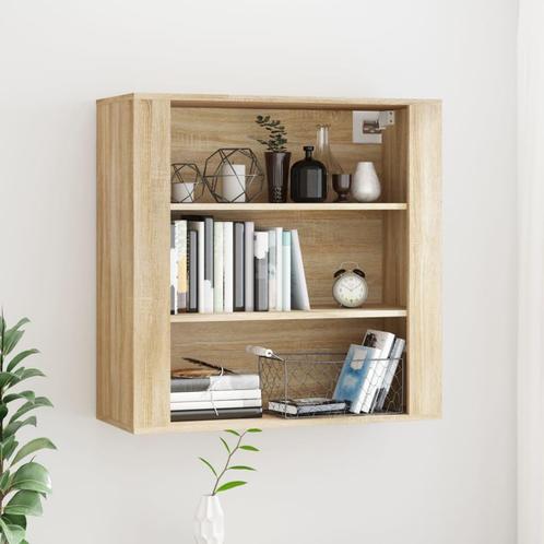 vidaXL Wandkast 80x33x80 cm bewerkt hout sonoma eikenkleurig, Huis en Inrichting, Kasten | Overige, Nieuw, Verzenden