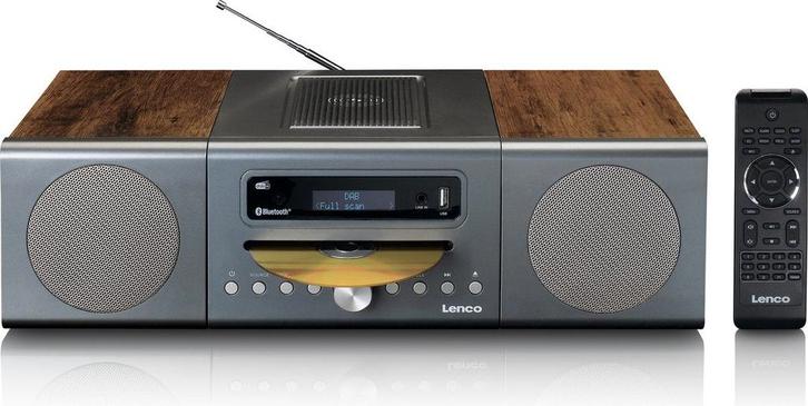 Stereo set met Radio - CD Speler - Met Bluetooth - Bruin - L, TV, Hi-fi & Vidéo, Enceintes, Envoi