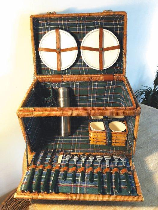 inhoud voor 4 personen - Panier de pique-nique - Engels -, Antiek en Kunst, Curiosa en Brocante