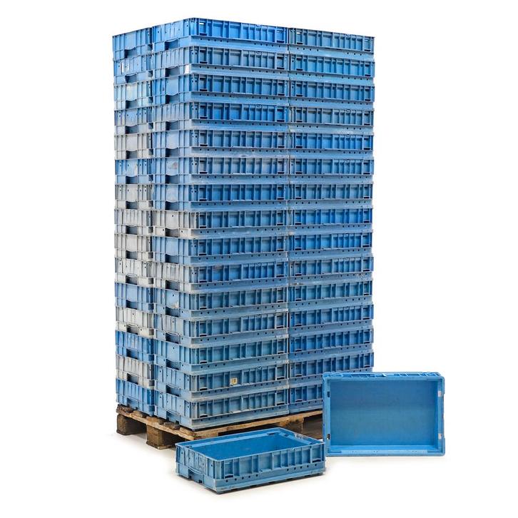 Gebruikte Euronorm stapelbakken KLT alle wanden gesloten, Doe-het-zelf en Bouw, Kratten en Dozen, Gebruikt, Ophalen of Verzenden