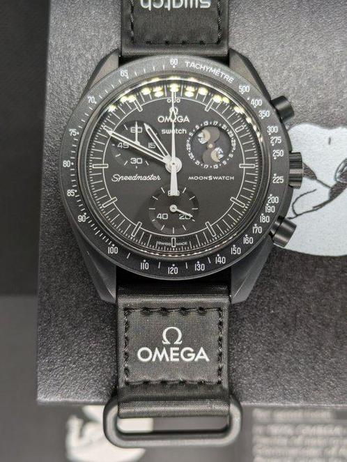 Swatch - MoonSwatch. Mission to the MoonPhase (Black) -, Handtassen en Accessoires, Horloges | Heren