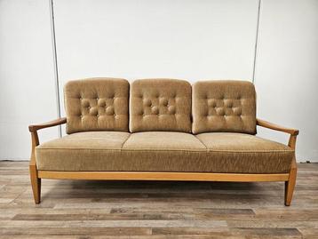 Sofa - Beuken, Textiel - Driekopse bank in eiken voor