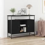 vidaXL Dressoir Zwart Eiken 100x35x80 cm Samengesteld Hout, Huis en Inrichting, Kasten | Dressoirs, Verzenden, Nieuw