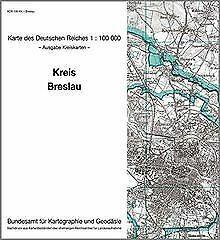 Breslau: Karte des Deutschen Reiches 1:100.000, Kre...  Book, Livres, Livres Autre, Envoi