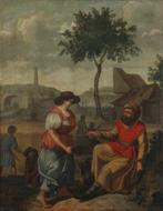 Luttis (XIX-XX) - Ruth en Boaz, Antiek en Kunst