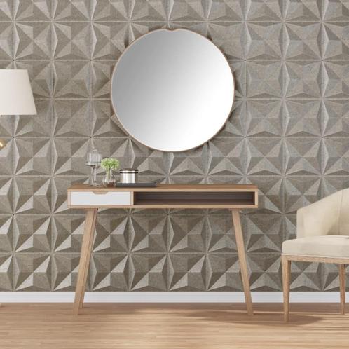 vidaXL 12 st Wandpanelen origami 3 m² 50x50 cm XPS beton, Doe-het-zelf en Bouw, Platen en Panelen, Nieuw, Verzenden