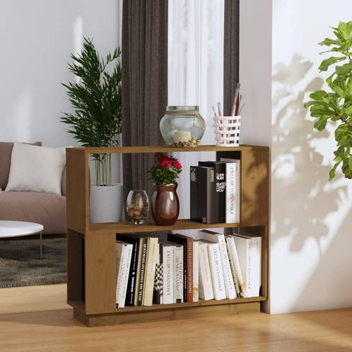 vidaXL Boekenkast/kamerscherm 80x25x70 cm massief hout, Huis en Inrichting, Kasten | Boekenkasten, Nieuw, Verzenden