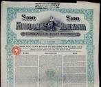 Roemenië. 7 Stocks 1 x Roumanian Government Bond 100 £, Gold