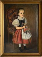 Europese school (XIX) - Girl with Doll