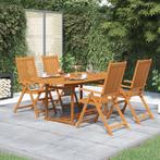 vidaXL Ensemble à manger de jardin 5 pcs Bois dacacia, Verzenden, Neuf