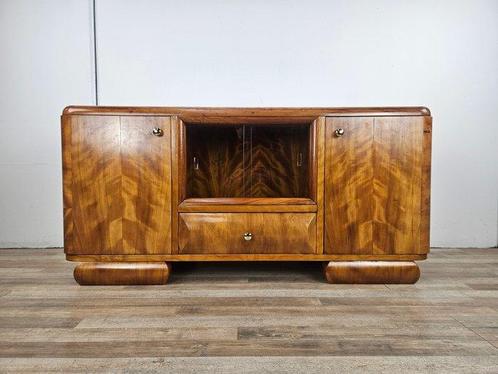 Armoire - Mobilier dentrée Art Déco design en noyer -, Antiek en Kunst, Kunst | Designobjecten