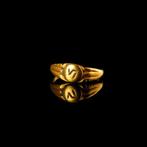 Oud-Romeins Goud Legionair Ring - Legio VI Ferrata