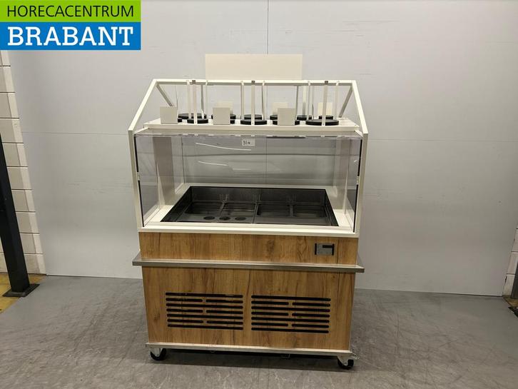 Verrijdbare Koelvitrine Koelbuffet buffet Gekoeld 230V, Zakelijke goederen, Horeca | Keukenapparatuur, Ophalen of Verzenden