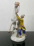 Meissen - Beeldje - Turco con cavallo bianco - Porselein, Antiek en Kunst, Antiek | Glaswerk en Kristal