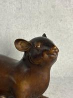 Statue, Rat - 17 cm - Bronze