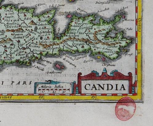 Griekenland - Griekse Eilanden; Gerardus Mercator - Candia., Boeken, Atlassen en Landkaarten