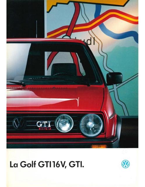 1988 VOLKSWAGEN GOLF GTI 16V BROCHURE FRANS, Boeken, Auto's | Folders en Tijdschriften