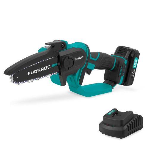 Mini Kettingzaag 20V – 152mm| Incl. 2.0Ah accu en snellader, Tuin en Terras, Hand-tuingereedschap, Nieuw, Verzenden