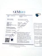 Ring - 18 karaat Witgoud Smaragd - Diamant, Nieuw