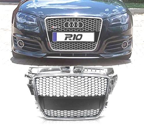 CALANDRE AUDI A3 8P 08-12 LOOK RS CHROMÉ NOIR, Autos : Pièces & Accessoires, Carrosserie & Tôlerie, Envoi