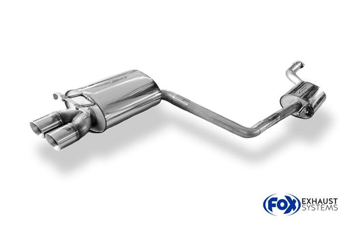 FOX Mercedes 190 W201 einddemper en voordemper - 2x76 Type 2, Auto-onderdelen, Uitlaatsystemen, Nieuw, Verzenden