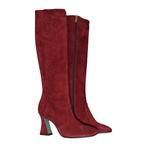 Paola Darcano • suede laarzen bordeaux • 38.5, Kleding | Dames, Schoenen, Verzenden, Nieuw, Paola D'arcano, Rood