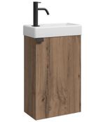 Toiletmeubel Apollo 40 x 22 cm Bruin Eiken Fonteinmeubel, Verzenden, Nieuw