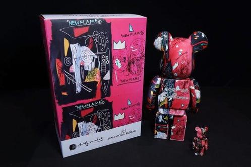 Andy Warhol X JEAN-MICHEL BASQUIAT - BEARBRICK Andy Warhol, Antiek en Kunst, Kunst | Schilderijen | Modern