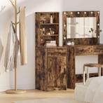 vidaXL Highboard Gerookt eiken 40 x 40,5 x 135 cm Bewerkt, Huis en Inrichting, Kasten | Dressoirs, Verzenden, Nieuw