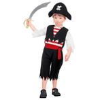 Piraat Kostuum Zwart Rood Jongen, Kinderen en Baby's, Nieuw, Verzenden