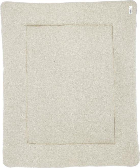 Meyco Knit Basic boxkleed - sand melange - 77x97cm (Babybox), Kinderen en Baby's, Babyparken, Nieuw, Verzenden